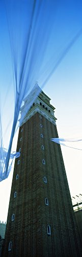 Posterazzi Low angle view of a bell tower St Marks Campanile Venice Veneto Italy Poster Print 36 x 12
