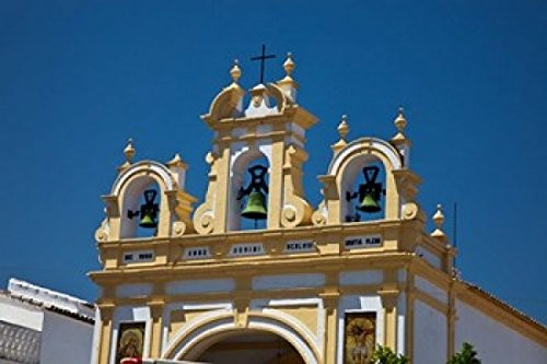 Spain Andalusia Zahara Bell tower of the San Juan de Letran Chapel Poster Print by Julie Eggers 19 x 12