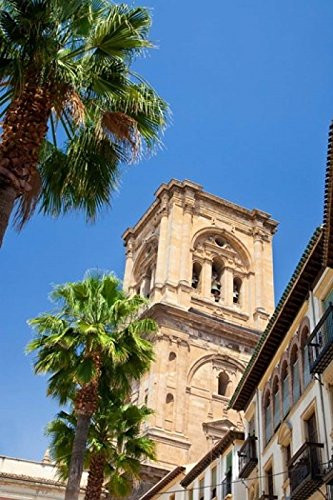 Spain Granada This is the bell tower of the Granada Cathedral Poster Print by Julie Eggers 18 x 24