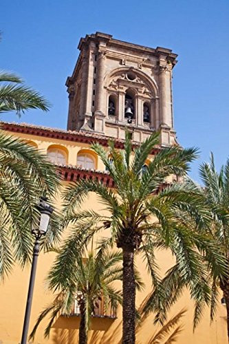 Spain Granada The bell tower of the Granada Cathedral Poster Print by Julie Eggers 18 x 24