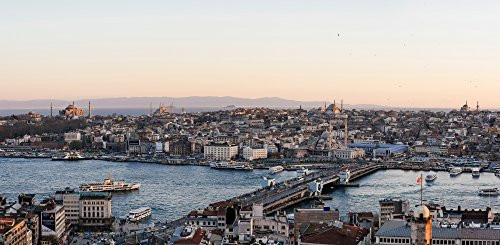 Posterazzi PPI167477LARGE Elevated view of cityscape from the Galata Tower Beyoglu Istanbul Turkey Poster Print 12 x 24