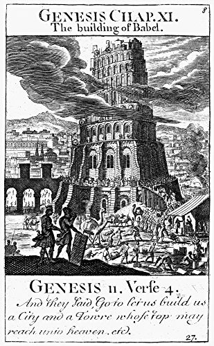 Posterazzi Tower Of Babel Ncopper Engraving From A Late 18Th Century English Bible Poster Print by 18 x 24
