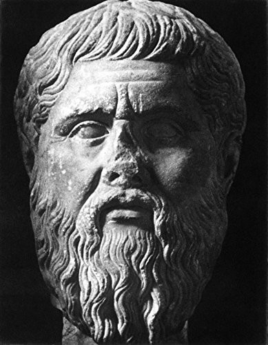 Plato C427 BCC347 BC Ngreek Philosopher Roman Marble Copy Of A Lost Greek Bust Of The 4Th Century BC Poster Print by 18 x 24