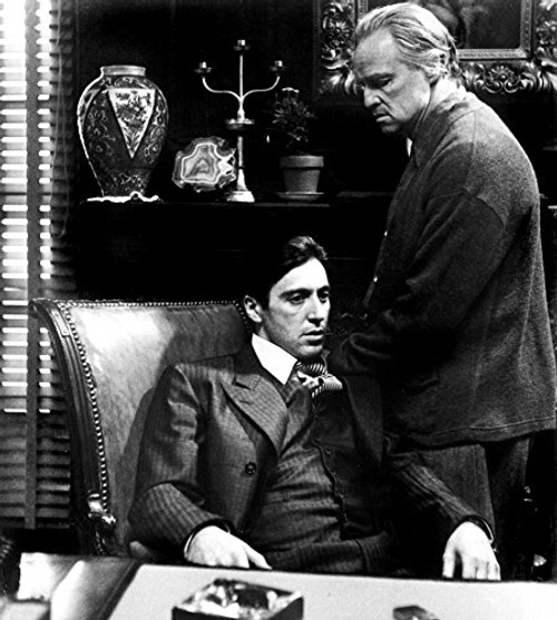 Posterazzi MINEVCMBDGODFEC007H The Godfather Al Pacino Marlon Brando 1972 Photo Print 8 x 10 Posterazzi MINEVCMBDGODFEC007H The Godfather Al Pacino Marlon Brando 1972 Photo Print 8 x 10