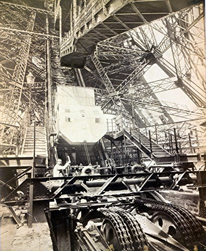 Posterazzi Eiffel Tower Machinery 1890s Poster Print by Science Source 18 x 24 Varies