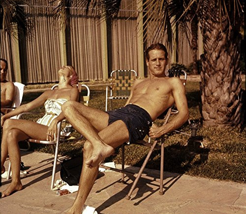Paul Newman shirtless with friends Photo Print 10 x 8 Paul Newman shirtless with friends Photo Print 10 x 8