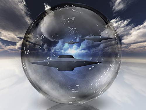 Posterazzi PSTRFF200124S Flying Saucers Inside Bubble Photo Print 11 x 17 Multi