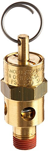 Control Devices ST25121A250 ST Series Brass Soft Seat ASME Safety Valve 250 psi Set Pressure 18 Male NPT
