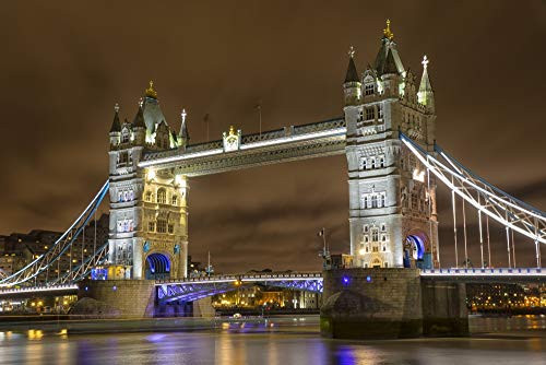 Posterazzi DPI12331173 Tower Bridge at Night London England Photo Print 19 x 12 Multi