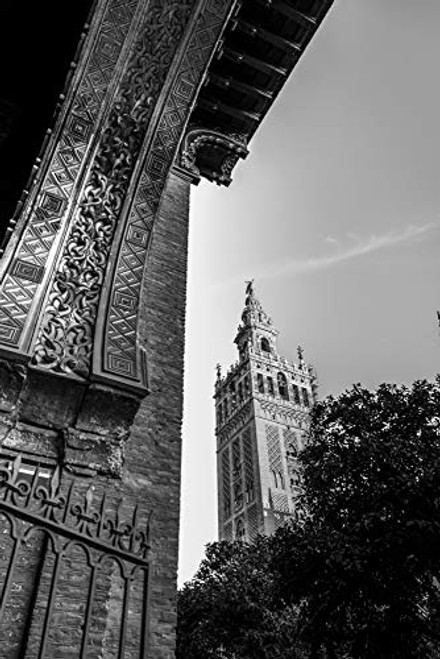 Posterazzi DPI12550183 Tower Cathedral Seville Spain Framed Print 12 x 19 Multi