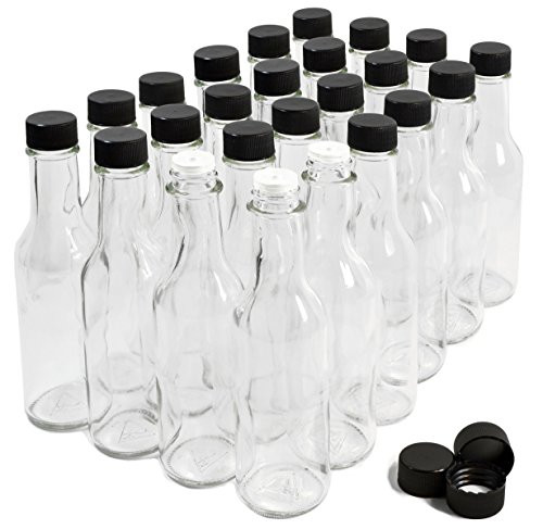 NiceBottles - Hot Sauce Bottles, 5 Oz - 24 Pack