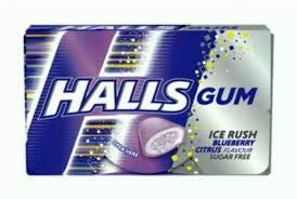 Halls Gum Ice Rush Blueberry 288g