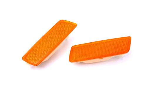 SmokeAmber Lens Front Bumper Side Marker Reflector Fender Replacement for VW Golf Jetta MK5 Amber Lens SmokeAmber Lens Front Bumper Side Marker Reflector Fender Replacement for VW Golf Jetta MK5 Amber Lens