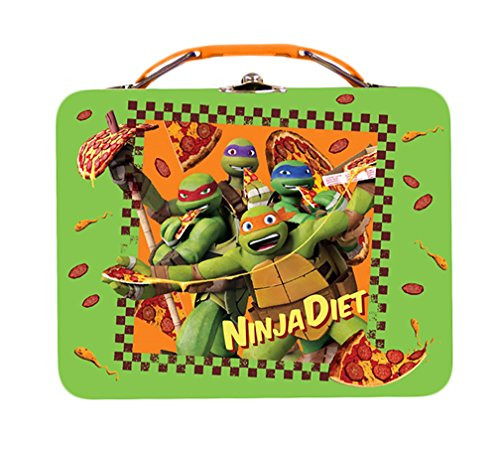 The Tin Box Company Large Carry All Tin Lunchbox TMNT Ninja Diet