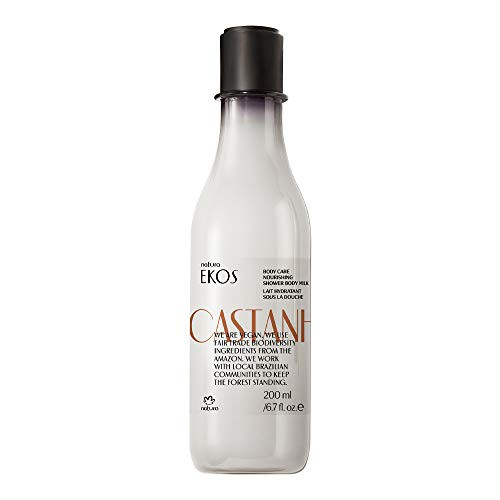 Castanha Nourishing Shower Body Milk 200 ml  67 fl oz  Natura Ekos