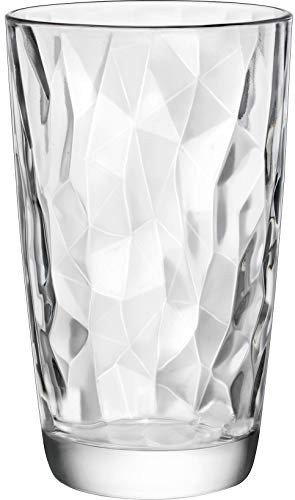 Bormioli Rocco Diamond Cooler Glass Set of 4 16 oz Clear