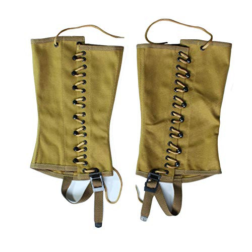 ANQIAO WWII US Soldier WW2 US Leggings Grey Gaiters Puttee Canvas Material Reproduction 3