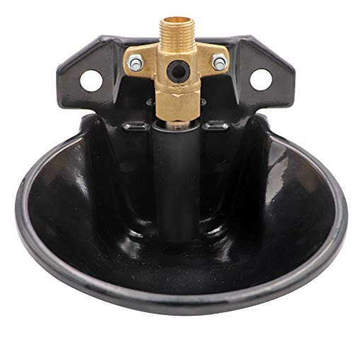 MUDUOBAN Automatic Steel Waterer Bowl Stock Feeder Trough Dispenser for Sheep Goats Piglets Pet Dog Small Horses Farm Livestock Supplies