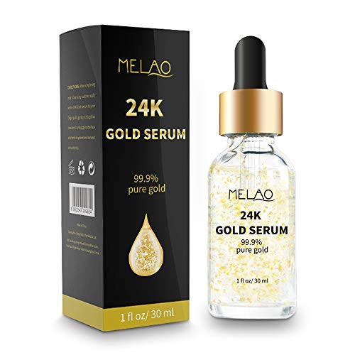 24k Pure Gold Foil Essence Serum AntiWrinkle AntiAging Serums For Reducing Fine Lines Brightening Skin Tone AntiOxidant Nourishing Firming
