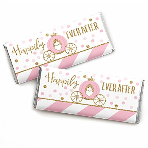 Little Princess Crown - Candy Bar Wrapper Pink and Gold Princess Baby Shower or Birthday Party Favors - Set of 24 Little Princess Crown - Candy Bar Wrapper Pink and Gold Princess Baby Shower or Birthday Party Favors - Set of 24