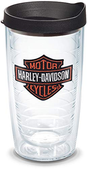 Tervis 1074836 Harley Davidson-Bar & Shield Insulated Tumbler with Emblem and Black Lid, 16oz, Clear Tervis 1074836 Harley Davidson-Bar & Shield Insulated Tumbler with Emblem and Black Lid, 16oz, Clear