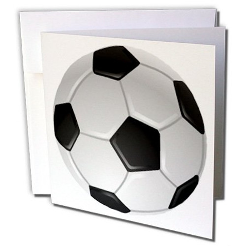 3dRose Soccer Ball - Greeting Cards, 6 x 6 inches, set of 6 (gc_6254_1) 3dRose Soccer Ball - Greeting Cards, 6 x 6 inches, set of 6 (gc_6254_1)