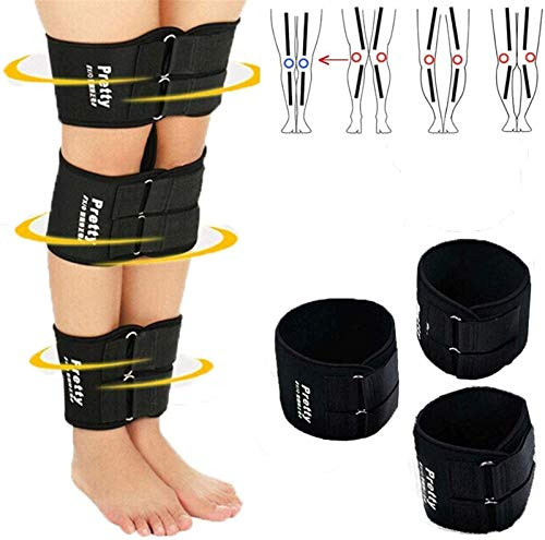 OX Leg Type Correction Belt 3 Pack Adjustable Leg Correction Band Correction Brace Belt Knock Knees Valgus Deformity Bow Legs Band Straighten Belt