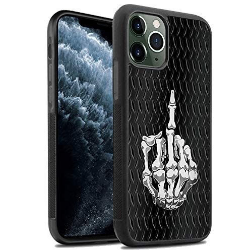 iPhone 11 Pro Max Case AntiScratch  Protective Cover for iPhone 11 Pro Max Skeleton Fingers TPU and PC Phone Case