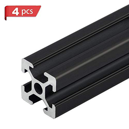 4 Pcs 2020 CNC 3D Printer Parts European Standard Anodized Linear Rail Aluminum Profile Extrusion for DIY 3D Printer 400mm 4 Pcs 2020 CNC 3D Printer Parts European Standard Anodized Linear Rail Aluminum Profile Extrusion for DIY 3D Printer 400mm