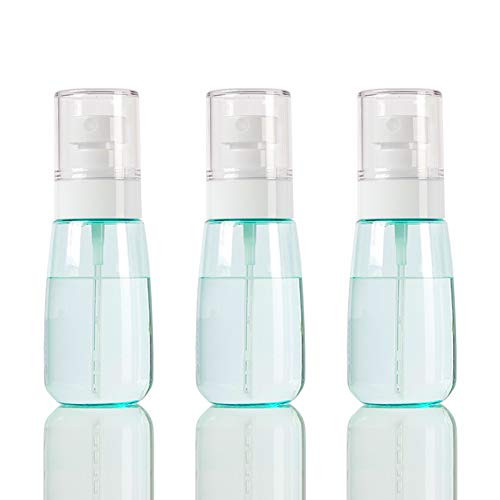 Spray Bottles Travel Size 3pcs Fine Mist Spray Bottle Set Empty Airless Makeup Face Spray Bottle Clear Refillable Travel Containers For Cosmetic Skincare Perfume Blue60ml