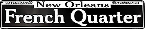 Ramsons Imports Hangtime's 24" x 5" French Quarter, New Orleans - Metal Sign