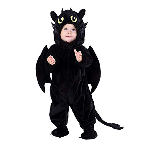 Hsctek Baby Dragon Costume Infant Dragon Costume for Baby Boys Girls Baby Halloween Costume for Toddler Newborn 1218Months