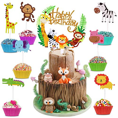Zoo Animal Cupcake Toppers BESTZY Cake Toppers 50 Pieces Jungle Animals for Decorating Animal Cupcake Toppers Topper for Kids Baby Party Birthday Party Cake Decoration Supplies Zoo Animal Cupcake Toppers BESTZY Cake Toppers 50 Pieces Jungle Animals for Decorating Animal Cupcake Toppers Topper for Kids Baby Party Birthday Party Cake Decoration Supplies