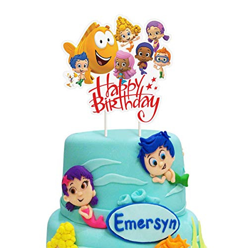 Cake Decorations for Bubble Guppies Cake Toppers Birthday Decorations Party Supplies for Children