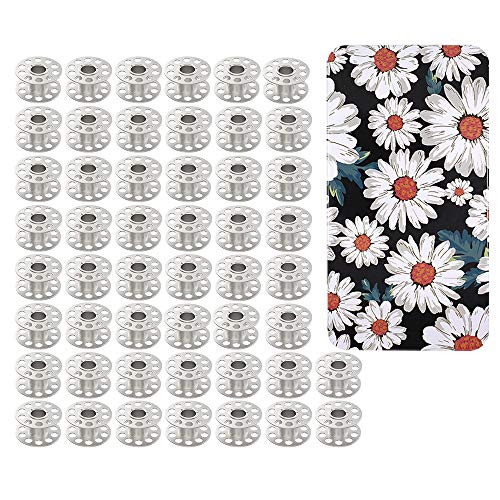 50 Pieces Sewing Machine Bobbins BetterJonny Metal Bobbin Replacement with Case for Brother Singer Janome Kenmore Sewing Machine 50 Pieces Sewing Machine Bobbins BetterJonny Metal Bobbin Replacement with Case for Brother Singer Janome Kenmore Sewing Machine