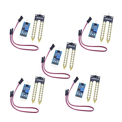 Teyleten Robot SongHe 5pcs Soil Hygrometer Humidity Detection Water Sensor Module YL69 Sensor and HC38 Module for Arduino
