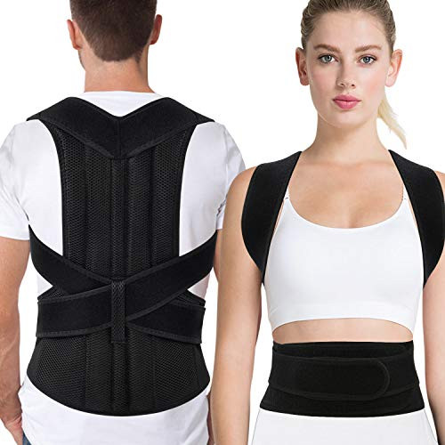 Back Brace Posture Corrector for Men and Women Adjustable Upper  Lower Back Brace Spine Lumbar Support?Comfortable Back Braces for Posture Correction Pain Relief for Neck Back ShouldersM