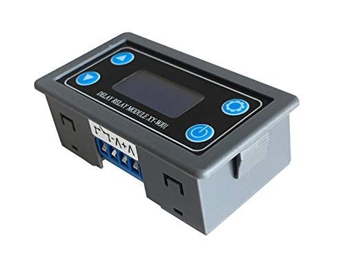 SongHe Time Delay Relay Module DC 630V Digital Timer Relay 12V 24V 001s9999min Digital Timer Cycle Delay Switch Module Power OnOff Controller with LCD Display Switch Button Case
