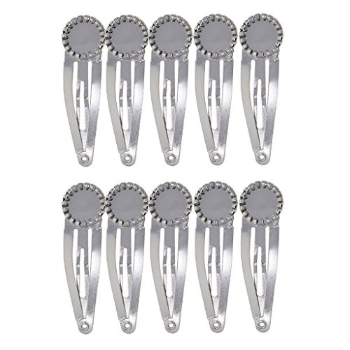20pcs Snap Hair Clips Hair Barrette Hairpins with Cabochon Bezel Tray Jewelry Making Findings Silver 20pcs Snap Hair Clips Hair Barrette Hairpins with Cabochon Bezel Tray Jewelry Making Findings Silver