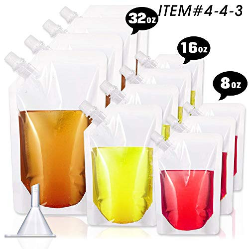 Reusable Cruise Smuggle Flasks Rum Runner Plastic Liquor Bag Alcohol Containers to Sneak Booze