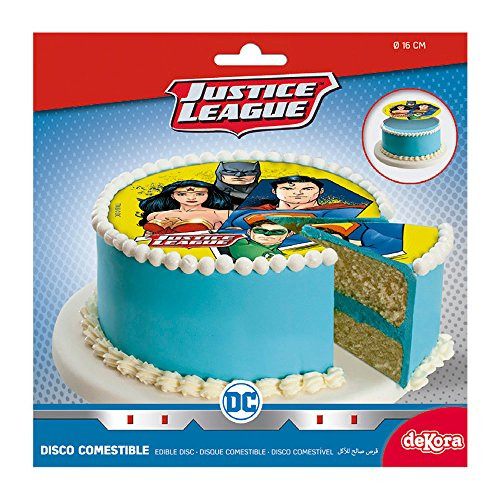 Superman  Batman Edible Image Cake Topper Sugar Disc