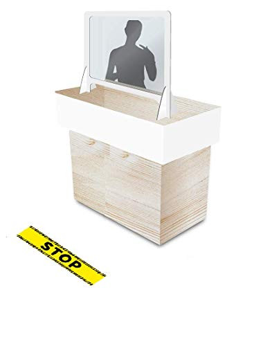 KMINA  Sneeze Guard for Counter Sneeze Guards for Countertops Protective Sneeze Guard Counter Sneeze Guard Protector Acrylic Sneeze Guard Barrier for Counter  28 x 24