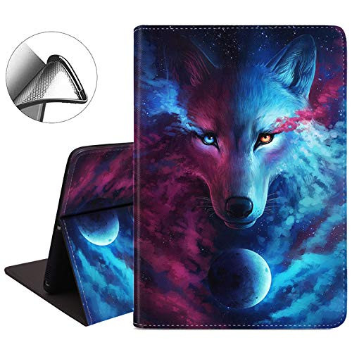 iPad 102 2019 Case iPad 7th Generation 102 Case Slim Soft Rubber Back Shockproof Protective Case with Auto WakeSleep for iPad 7th Gen 102 Inch 2019 Starry Wolf Pattern