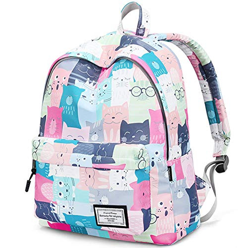 School Backpack Laptop Bag Girls Kids Boys Teens Bookbag Travel Daypack Cute Cat