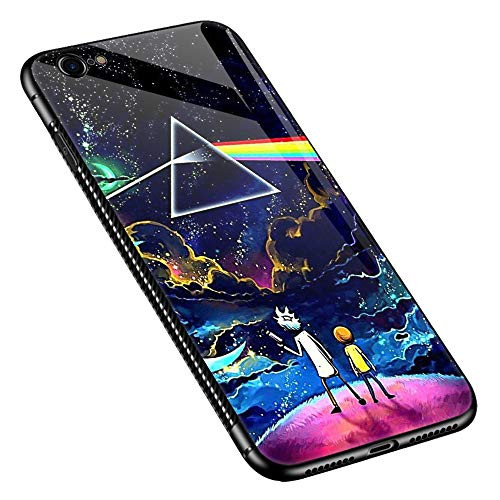 iPhone 6s Plus Cases for Girls BoysColorful Fantasy Sky iPhone 6 Plus Cases for Girls BoysPattern Design Shockproof NonSlip Tempered Glass Case for Apple iPhone 6s Plus6 Plus