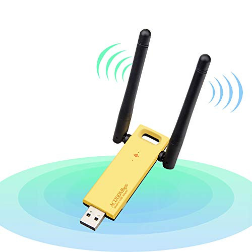 USB WiFi Adapter 1200Mbps USB30 Wireless Network Adapter with Dual Band 24GHz5GHz High Gain Antenna Wireless Network Card for Desktop Laptop PC Support Windows XP Vista7810 Mac 1091013
