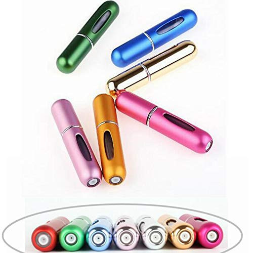 ODDIER 5ml Portable Mini Refillable Perfume Empty Spray Bottle Atomizer Pump Case for Traveling and Outgoing 6pcs