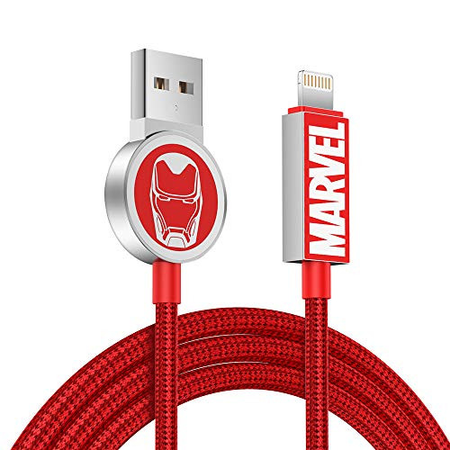 iPhone Charger Cable Lightning Fast Charging iPhone Charger Cord MFi Certified Nylon Braided for Iron Man iPhone Charger Cable Lightning Fast Charging iPhone Charger Cord MFi Certified Nylon Braided for Iron Man