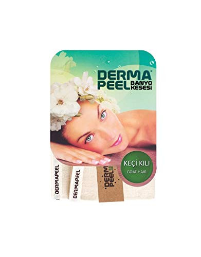 Goat Hair Mitt Exfoliating Washcloth Skin Exfoliator Scrub Face Standart and Combination Skins Dead Skin Remover by Dermapeel