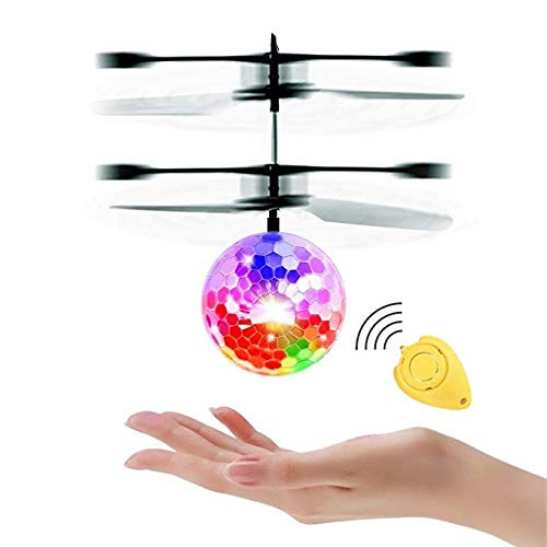 Flying Ball Toys, RC Flying Toy for Kids Teenagers Boys Girls Gifts Rechargeable Light Up Ball Drone Infrared Induction Helicopter with Remote Controller for Indoor and Outdoor Games